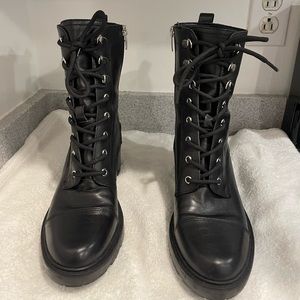 marc fisher combat boots with heel